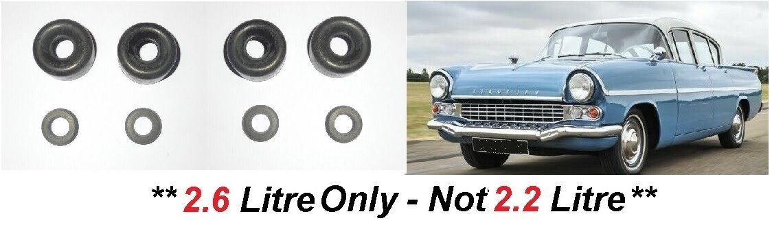 FRONT BRAKE WHEEL CYLINDER REPAIR SEALS KITS x4 (Vauxhall Velox PA) (**2.6 Litre Only**) (**From 1960- 62**) 